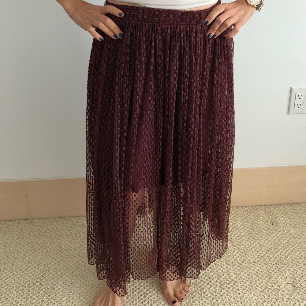 Maroon skirt